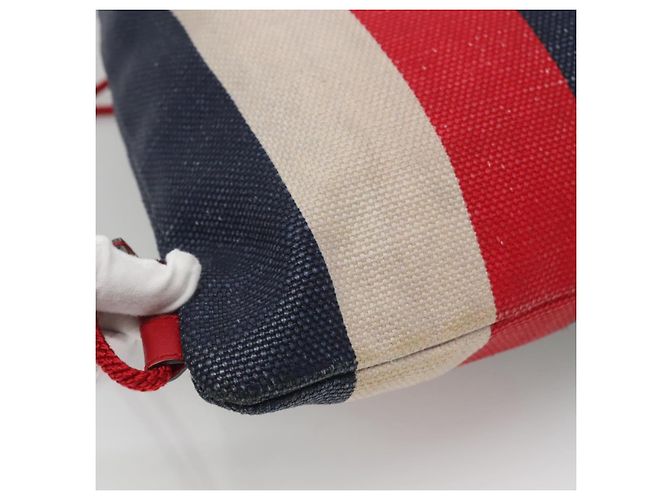GUCCI Web Sherry Line Rucksack Canvas Rot Blau 473872 Auth 125637 - Ansicht 15