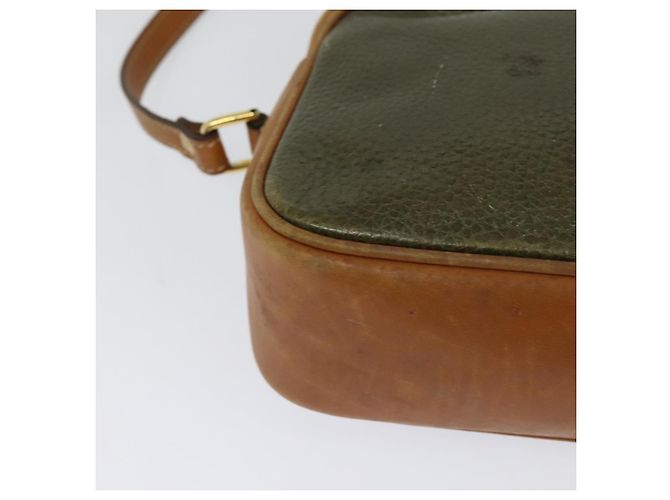 Céline Borsa a Spalla CELINE in Pelle Khaki Oro Auth BA2573 D'oro Cachi - vista 12