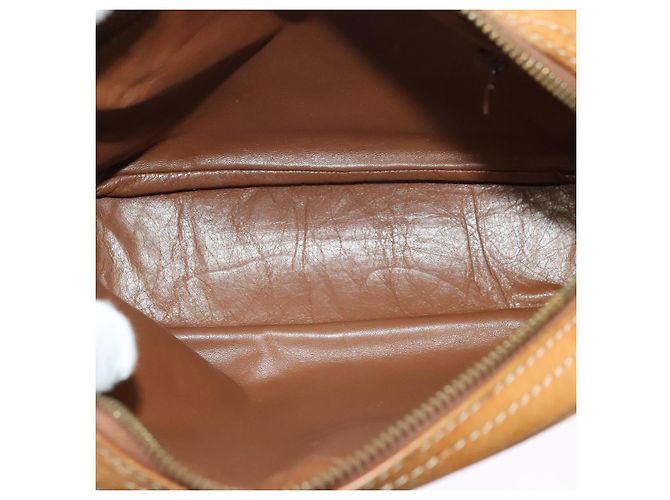 Céline Borsa a Spalla CELINE in Pelle Khaki Oro Auth BA2573 D'oro Cachi - vista 16