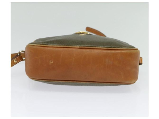 Céline Borsa a Spalla CELINE in Pelle Khaki Oro Auth BA2573 D'oro Cachi - vista 9