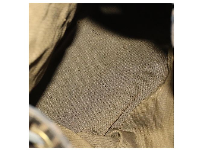 FENDI Zucca Canvas Rucksack Schwarz Braun Gold Auth 123804 Golden - Ansicht 21