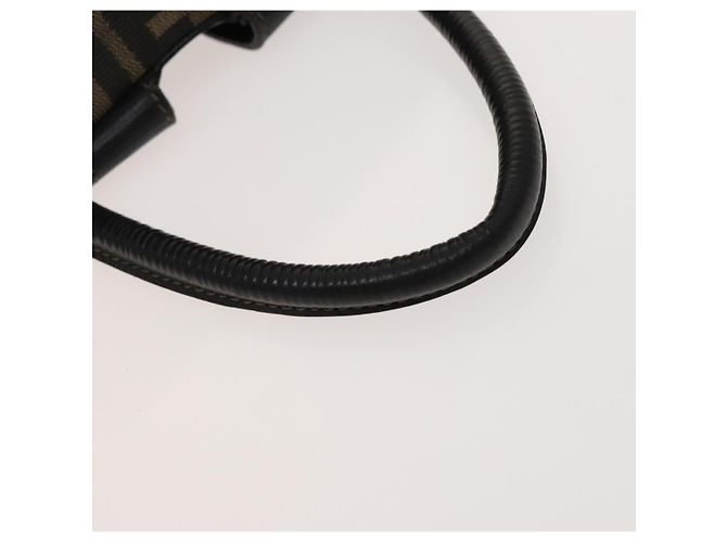 FENDI Zucca Canvas Rucksack Schwarz Braun Gold Auth 123804 Golden - Ansicht 7