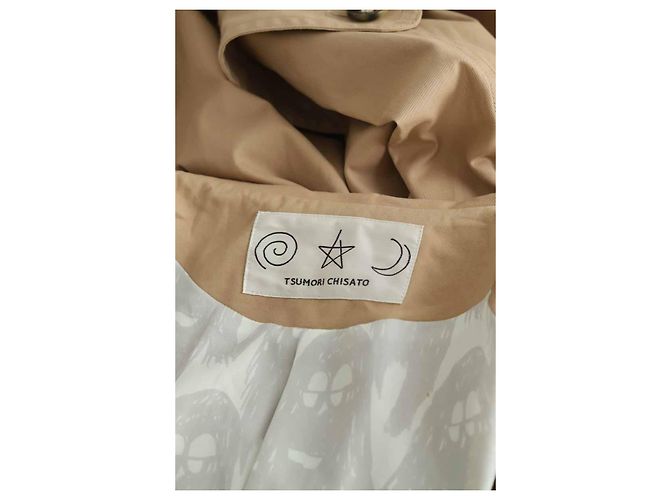 Tsumori Chisato Trench coat de algodón camel Camello - vista 5