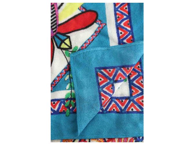 Eric Bompard Bufanda de cachemira azul - vista 5
