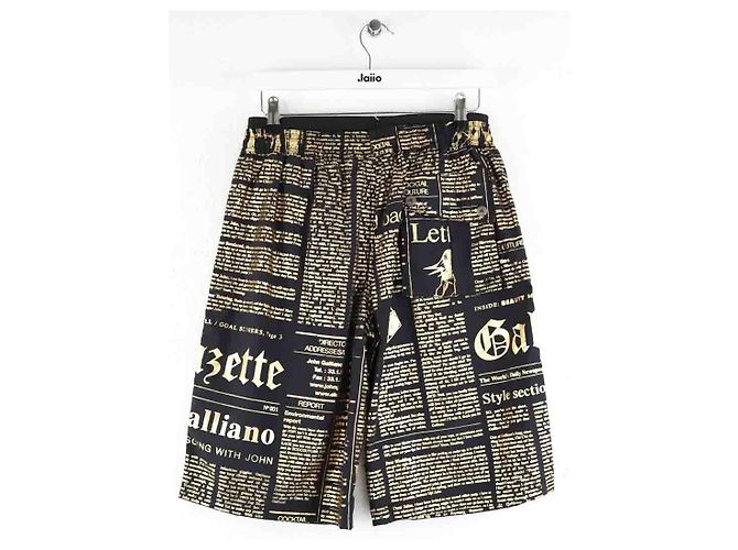 John Galliano Bermudas negras - vista 3
