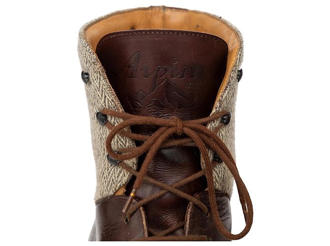 Autre Marque Scarpe alte in pelle Arpin Marrone - vista 10
