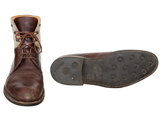 Autre Marque Scarpe alte in pelle Arpin Marrone - vista 11