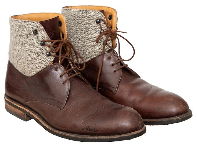Autre Marque Scarpe alte in pelle Arpin Marrone - vista 4