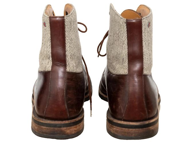 Autre Marque Scarpe alte in pelle Arpin Marrone - vista 5