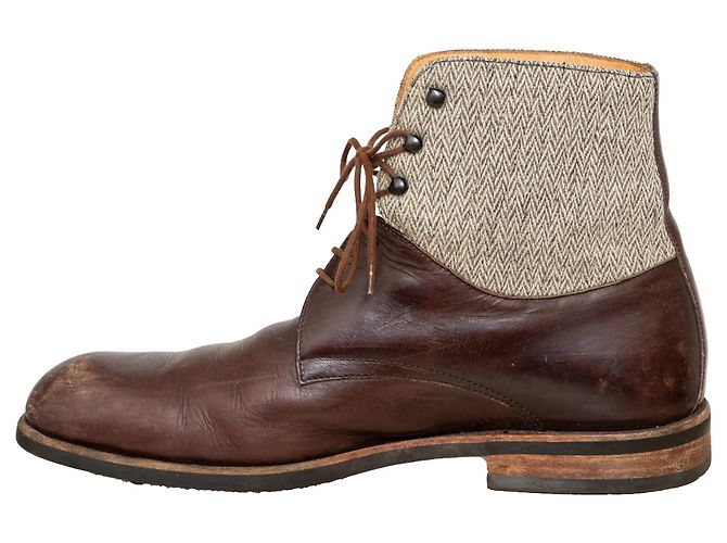 Autre Marque Scarpe alte in pelle Arpin Marrone - vista 6