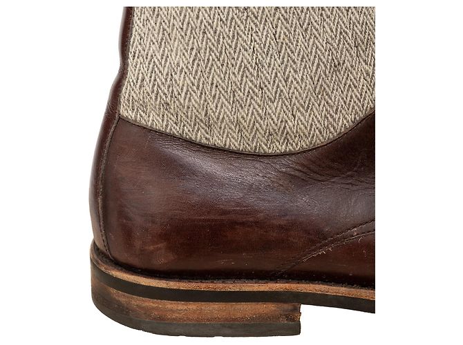 Autre Marque Scarpe alte in pelle Arpin Marrone - vista 7