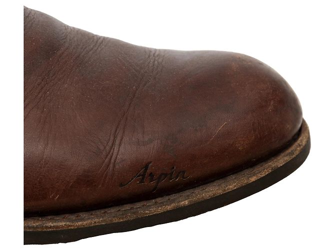 Autre Marque Scarpe alte in pelle Arpin Marrone - vista 8