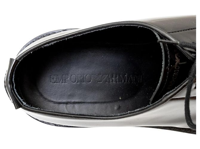 Scarpe Oxford Emporio Armani Nero - vista 10