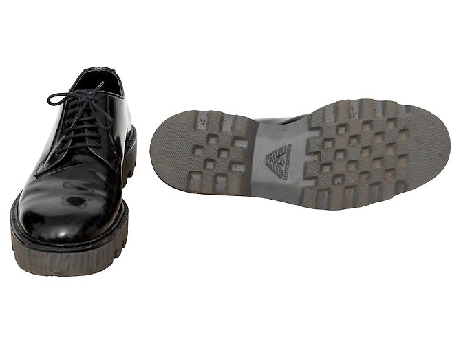 Scarpe Oxford Emporio Armani Nero - vista 12