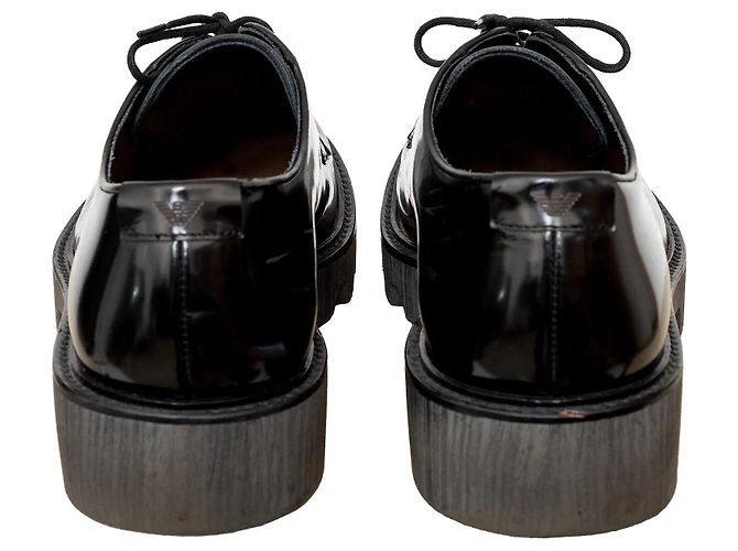 Scarpe Oxford Emporio Armani Nero - vista 5