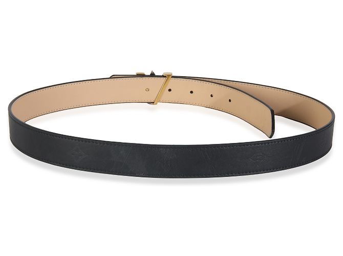 Louis Vuitton Schwarzer Monogramm Kalbsleder LV Twist Gürtel 90/36 - Ansicht 4