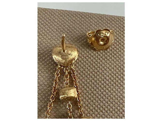 Autre Marque Orecchini Marco Bicego Paradise Multi-Strand in oro e pietre preziose Multicolore Gold hardware - vista 3