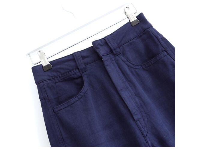 Jeans de denim suave azul oscuro Lemaire High Rise - vista 2