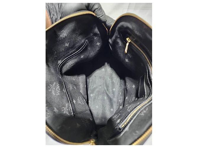 MCM Vintage Visetos Alma Dome Tasche Schwarz - Ansicht 10