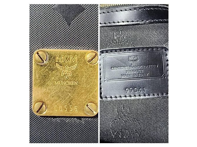MCM Vintage Visetos Alma Dome Tasche Schwarz - Ansicht 6