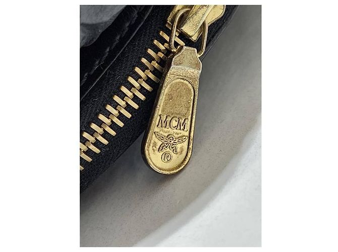 MCM Vintage Visetos Alma Dome Tasche Schwarz - Ansicht 9