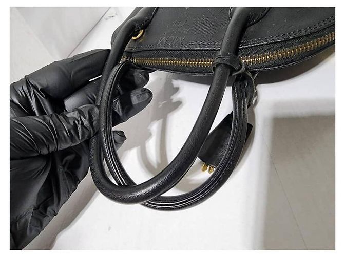 MCM Vintage Visetos Mini Handtasche Schwarz - Ansicht 8