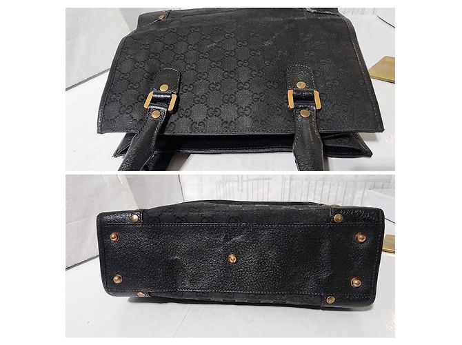 Borsa Gucci GG Canvas Nailhead nera Nero - vista 9