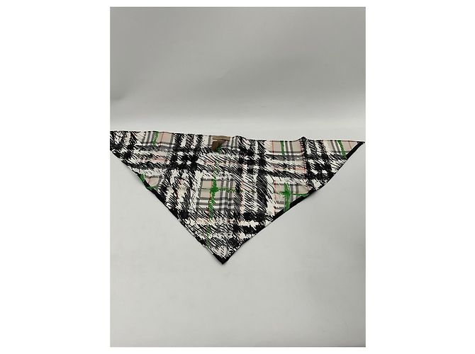 Sciarpa in seta Burberry – design tartan moderno con stampa astratta Multicolore - vista 11