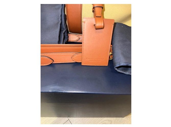 Borsa da viaggio Ralph Lauren in cotone beige - vista 5