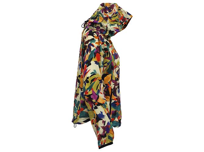 Giacca a vento con stampa astratta Kenzo in nylon multicolore - vista 2