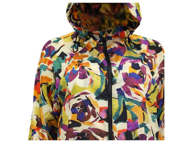 Giacca a vento con stampa astratta Kenzo in nylon multicolore - vista 3
