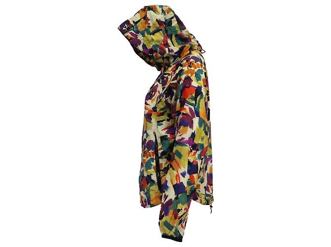 Giacca a vento con stampa astratta Kenzo in nylon multicolore - vista 4