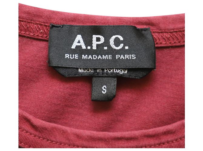 Apc T-shirt a maniche corte con tasca A.P.C. in cotone rosso - vista 4