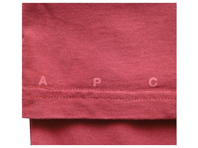 Apc T-shirt a maniche corte con tasca A.P.C. in cotone rosso - vista 5