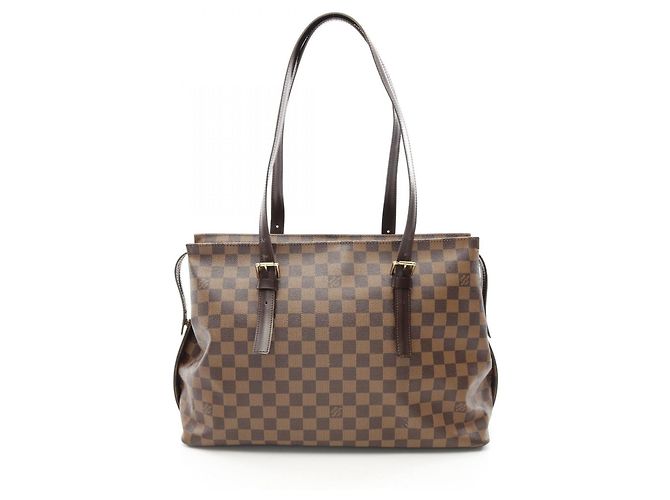 Borsa Tote Chelsea Damier Ebene Louis Vuitton Marrone - vista 2