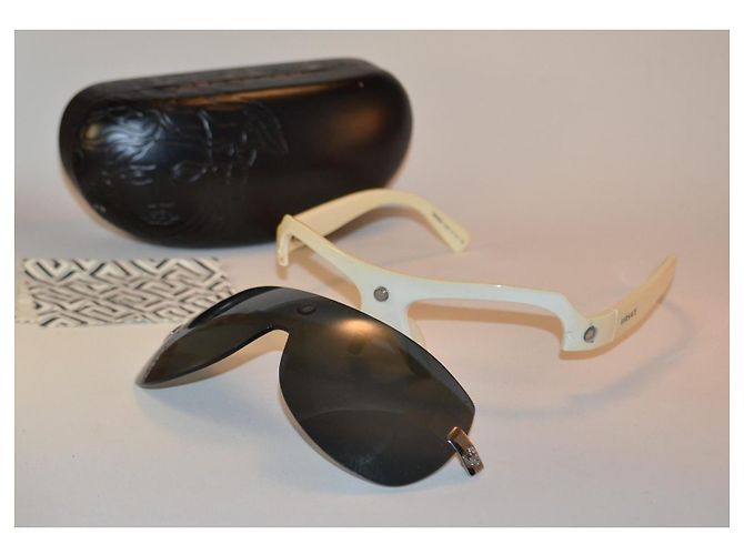 Gafas de sol Versace 4045-v máscara magnética blancas Blanco - vista 2