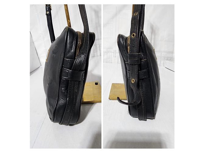 MCM Vintage Visetos Nylon Umhängetasche schwarz - Ansicht 11