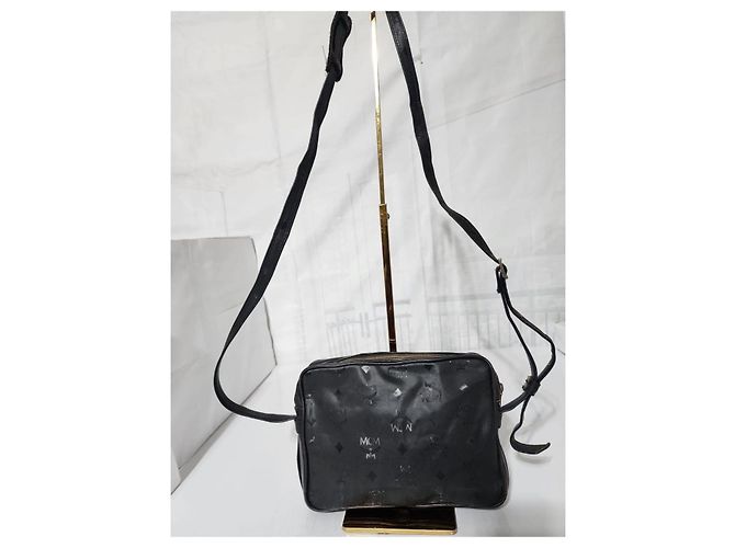 MCM Vintage Visetos Nylon Umhängetasche schwarz - Ansicht 4