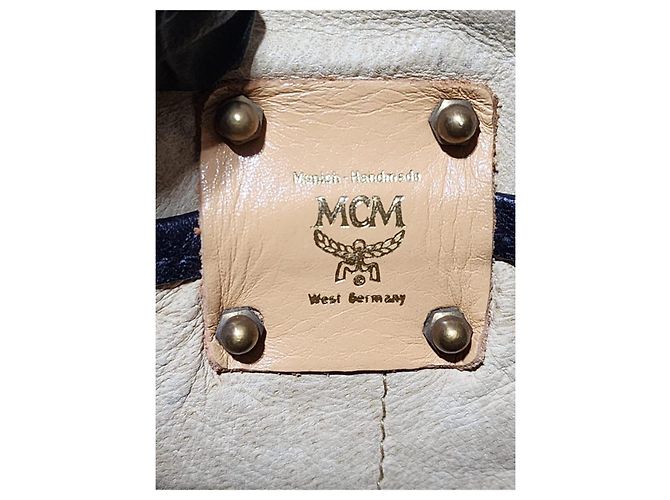 MCM Vintage Visetos Nylon Umhängetasche schwarz - Ansicht 7