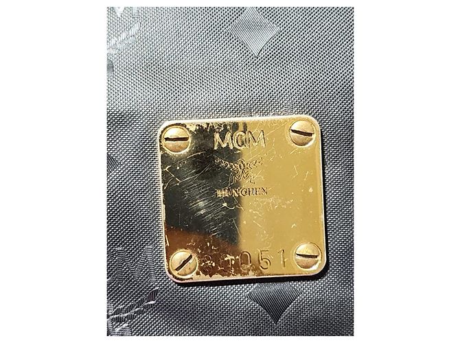 MCM Vintage Visetos Nylon Umhängetasche schwarz - Ansicht 8