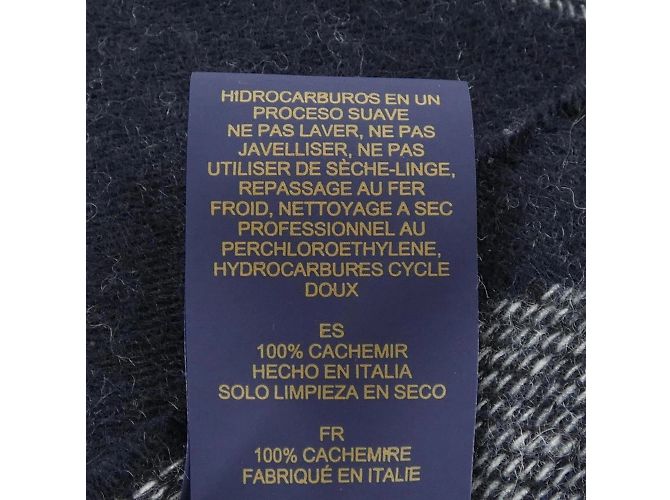 Stola in cashmere nero Louis Vuitton - vista 3