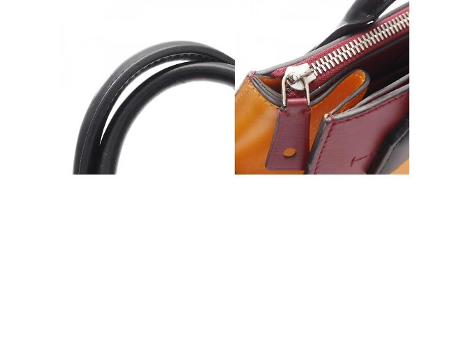 Borsa City Steamer MINI di Louis Vuitton Arancione Bordò - vista 11