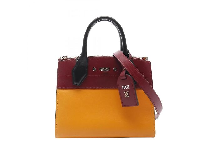 Borsa City Steamer MINI di Louis Vuitton Arancione Bordò - vista 2