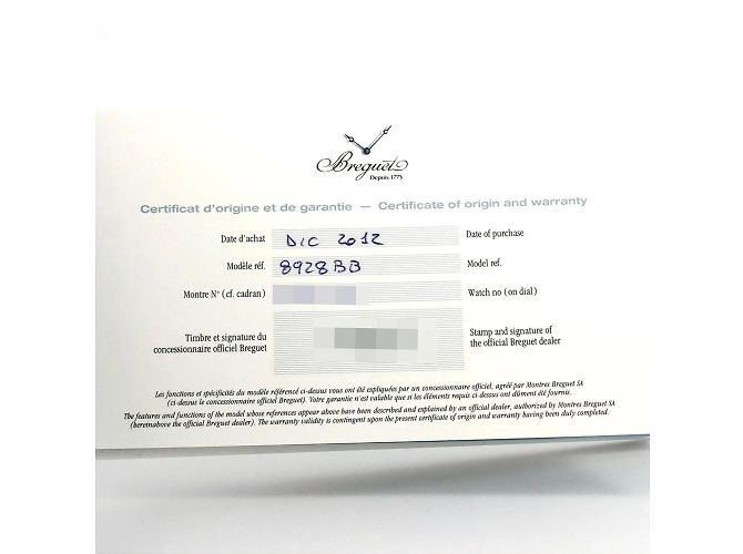 Breguet Königin von Neapel WG D 8928BB 58 844DD0D Uhr - Ansicht 10
