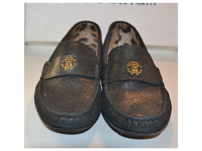 Mocassini Roberto Cavalli in pelle nera Nero - vista 2