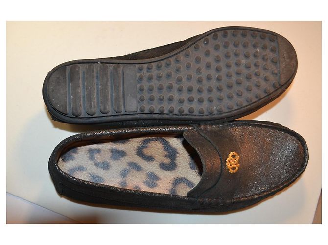 Mocassini Roberto Cavalli in pelle nera Nero - vista 5