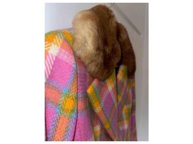 CHAQUETA CON COLLAR DE PIEL CHRISTIAN DIOR Multicolor - vista 5