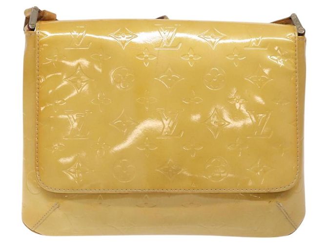 LOUIS VUITTON Borsa Thompson Street Monogram Vernis Beige M91301 LV Auth bs26312 - vista 13