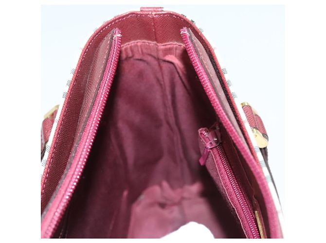 Borsa a mano in tela beige a quadri Nova Burberry oro Auth BA2673 D'oro - vista 19