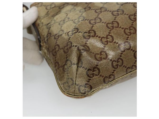Borsa a spalla GG Crystal GUCCI Marrone Oro 189749 Auth 125954 D'oro - vista 11